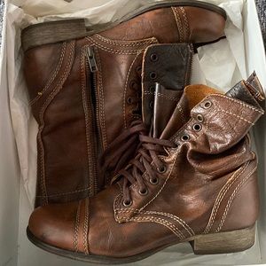 Steve Madden Jazz cognac boots